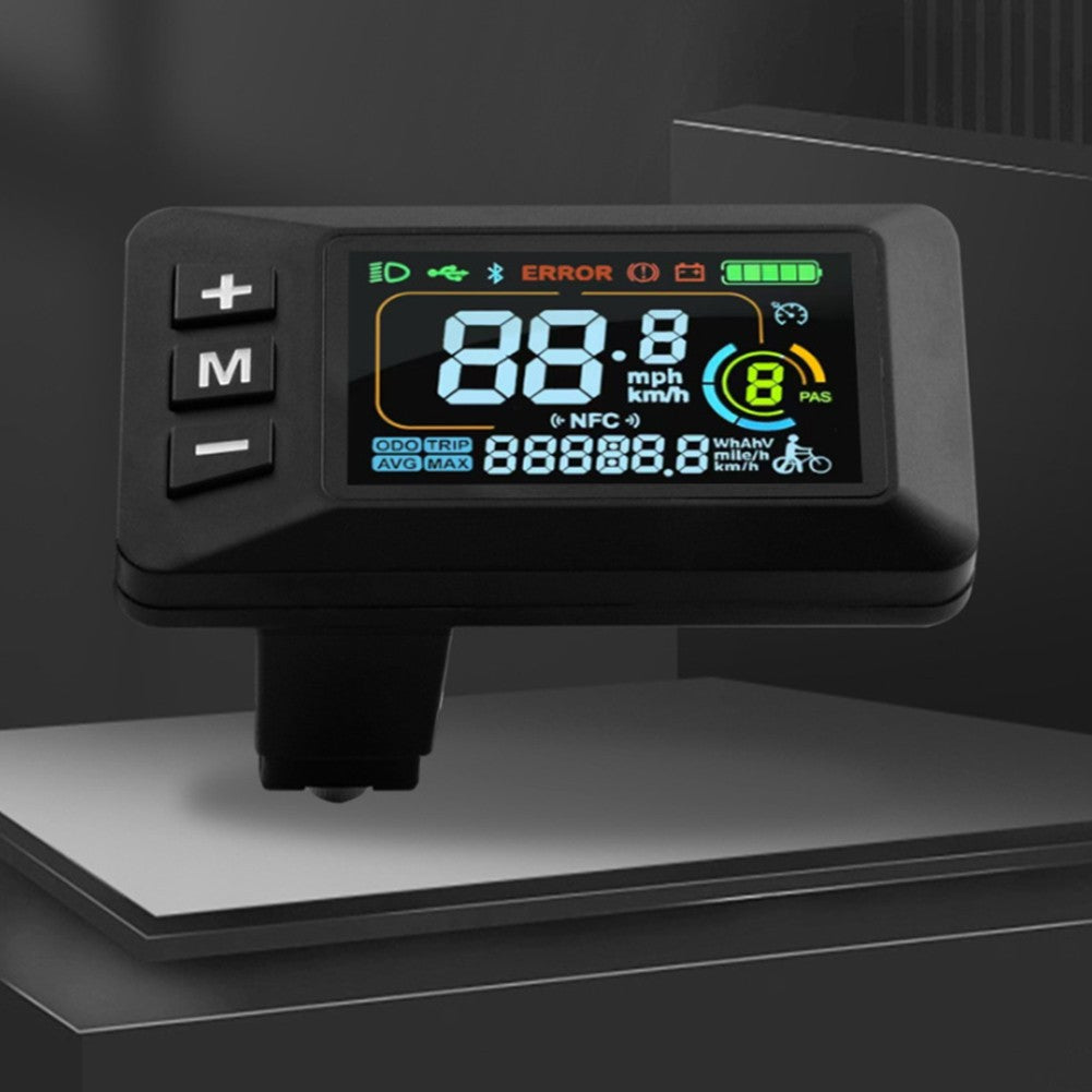 E-Bike Display 24V 36V 48V 60V Lcd Display With 5 Pin Waterproof Interface Cable Fangkenuo