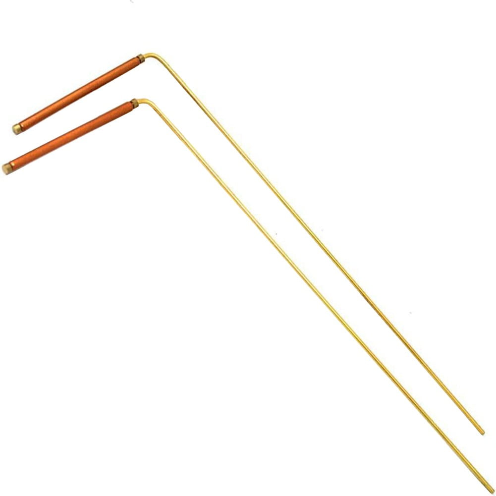 2Pcs Brass Divining Rod Metal Detector for Divination/Treasure Hunting Tool