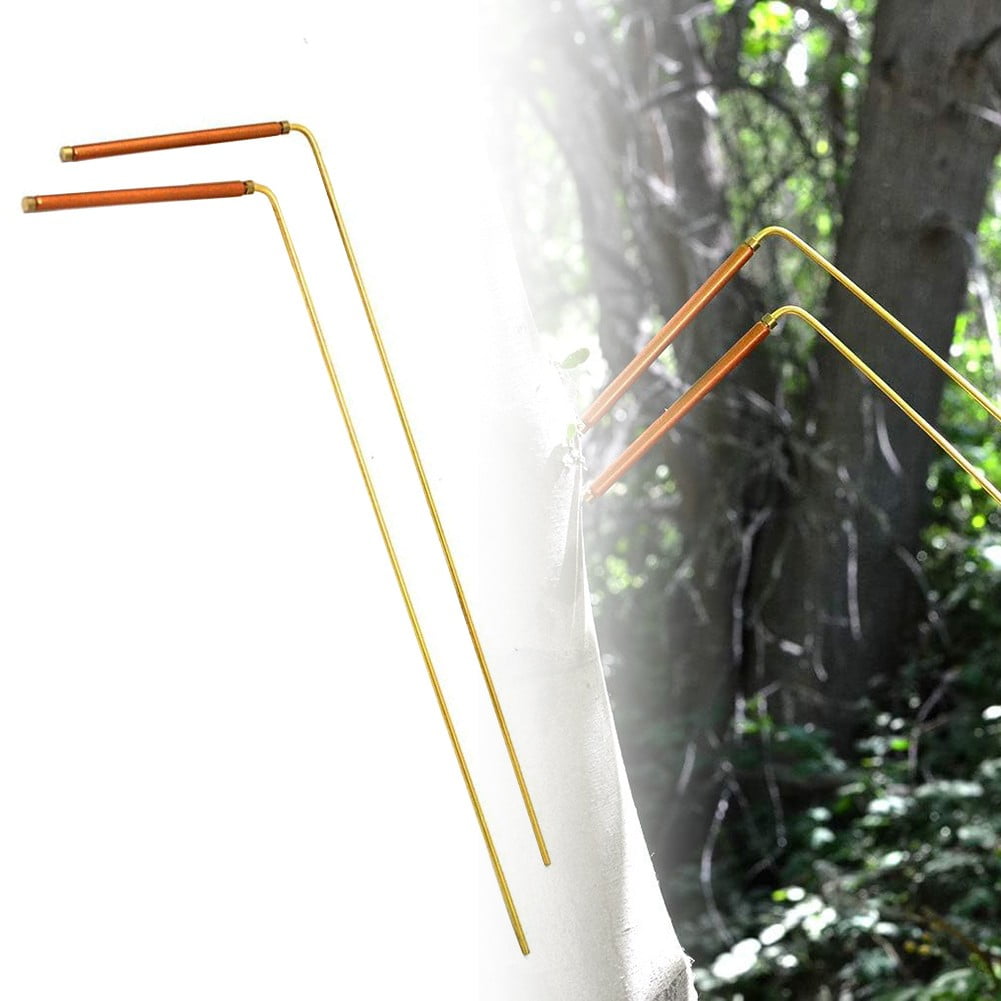 2Pcs Brass Divining Rod Metal Detector for Divination/Treasure Hunting Tool