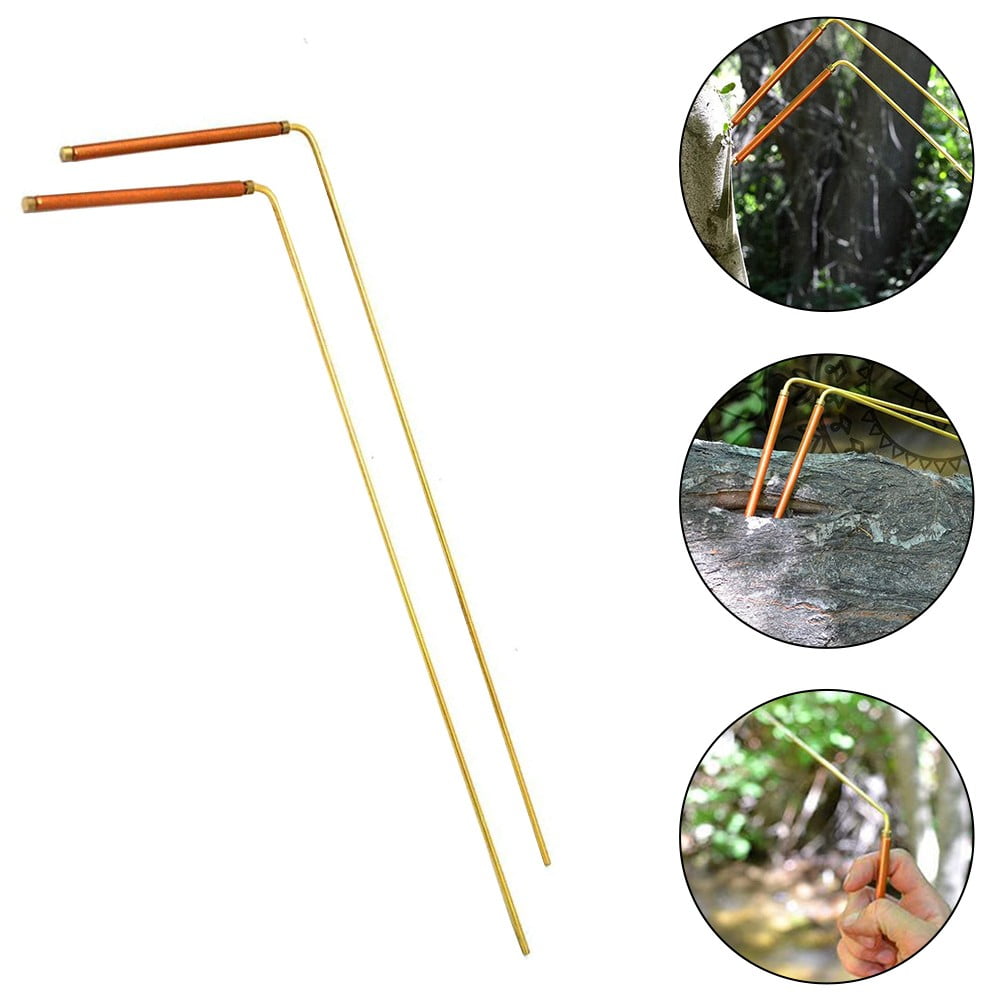2Pcs Brass Divining Rod Metal Detector for Divination/Treasure Hunting Tool