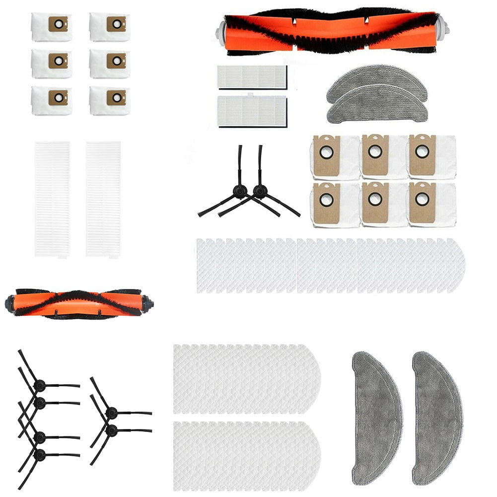 Side Roller Brush Filters Mop Cloth Dust Bags For Imou L11 Vacuum Cleaner Parts Robot Sweeper Replacement Spare Part 2 Filters Laisenwei 2 Filters