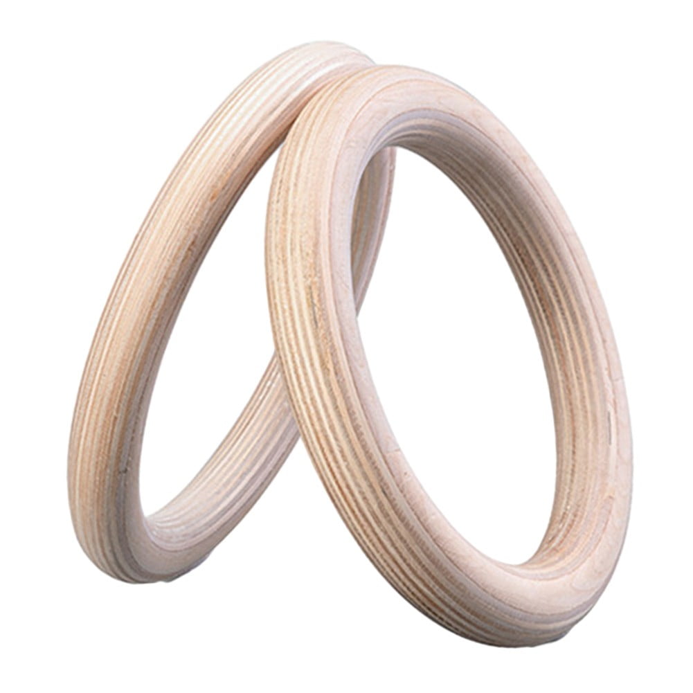 Wooden Gymnastics Rings Perfect For Strength And Conditioning Training 25Mm 19Cm
