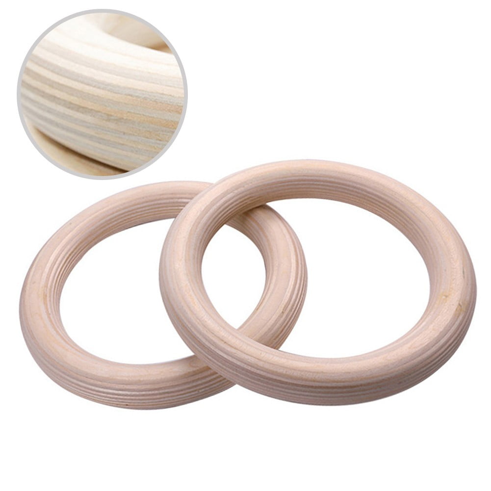 Wooden Gymnastics Rings Perfect For Strength And Conditioning Training 25Mm 19Cm