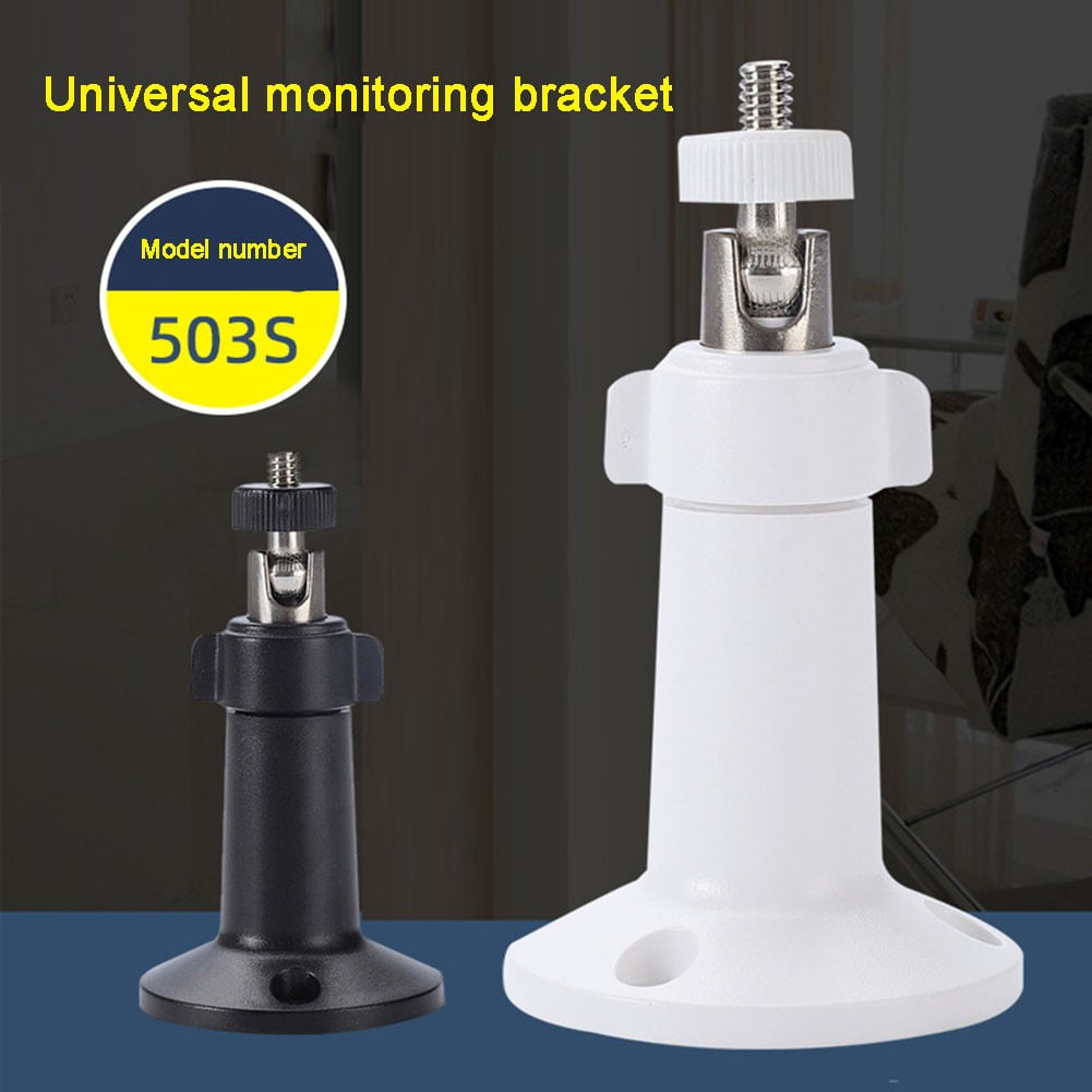 360° Rotating Universal Monitoring Bracket Indoor Outdoor Universal Camera Base Outdoor Camera Base Monitoring Accessories Black Smile Home Black