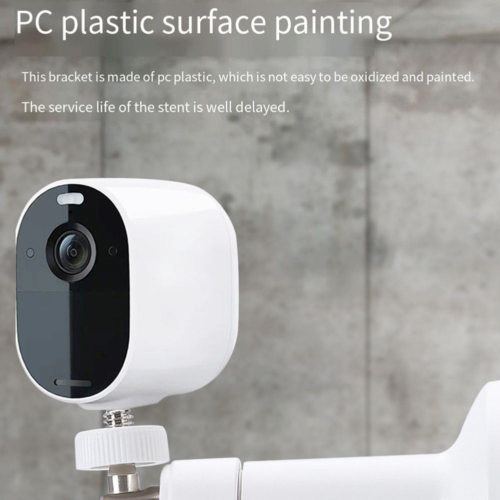 360° Rotating Universal Monitoring Bracket Indoor Outdoor Universal Camera Base Outdoor Camera Base Monitoring Accessories Black Smile Home Black