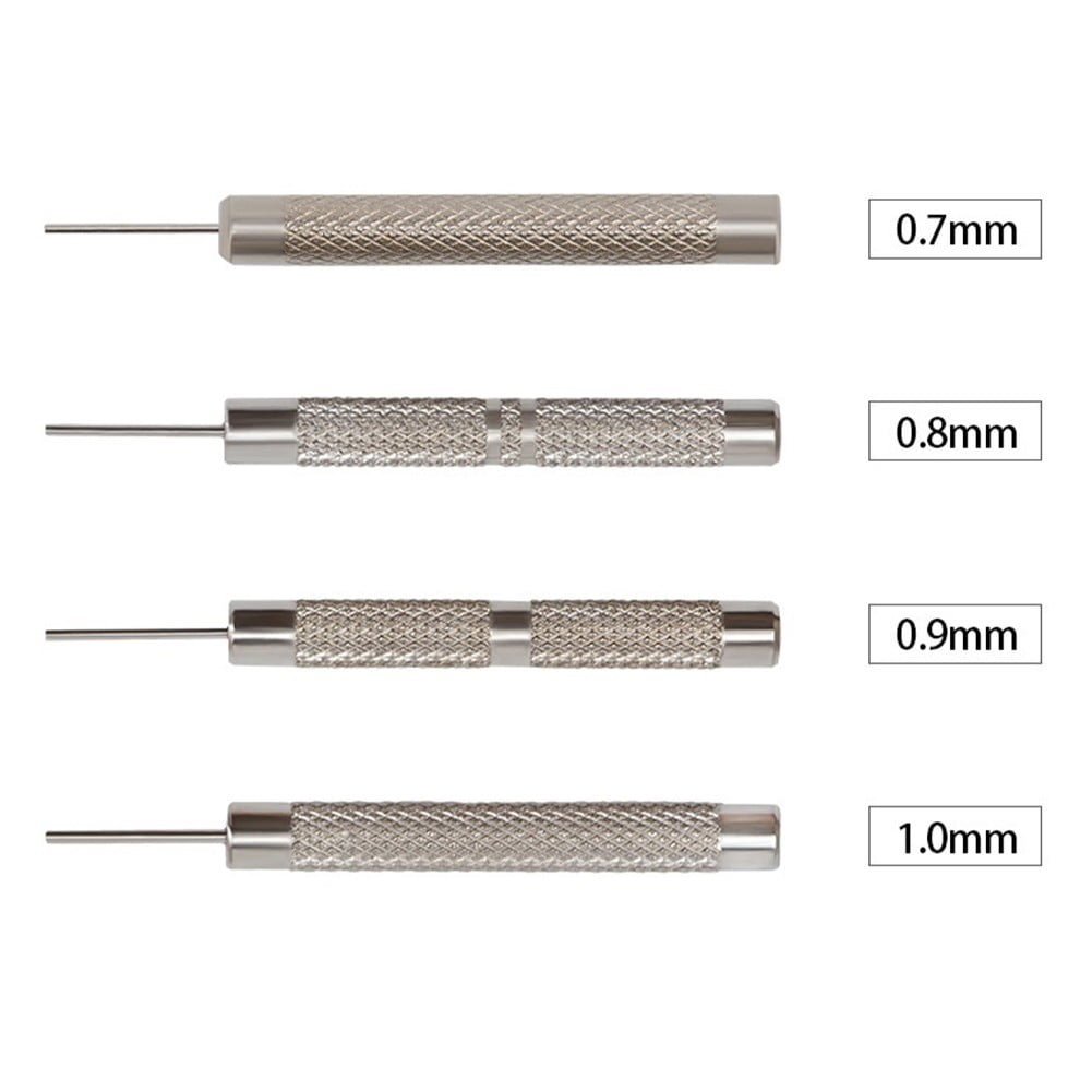 Watch Strap Pin Pin Punch Link Punch Pin Stick- Watch Repair Tool 0.7-1.0Mm 10Pcs Bar Hammer Punch Thimble Durables 0.9Mm Smile Home 0.7 mm