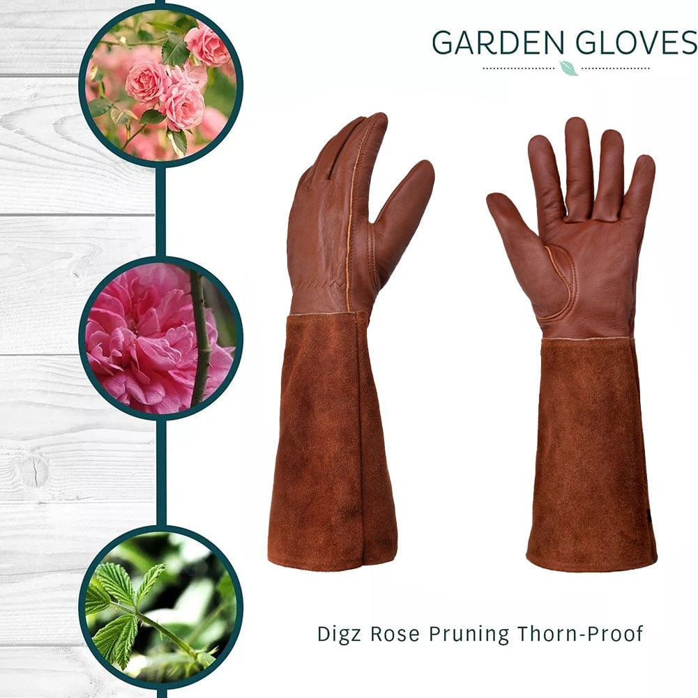 Rose Pruning Thorn-Proof Gardening Gloves with Forearm Protection for Men and Wo X L