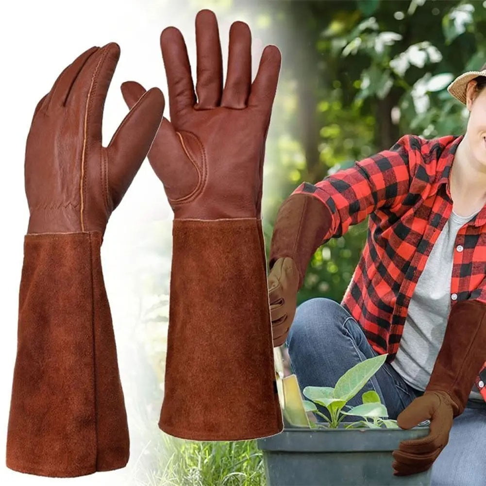Rose Pruning Thorn-Proof Gardening Gloves with Forearm Protection for Men and Wo X L