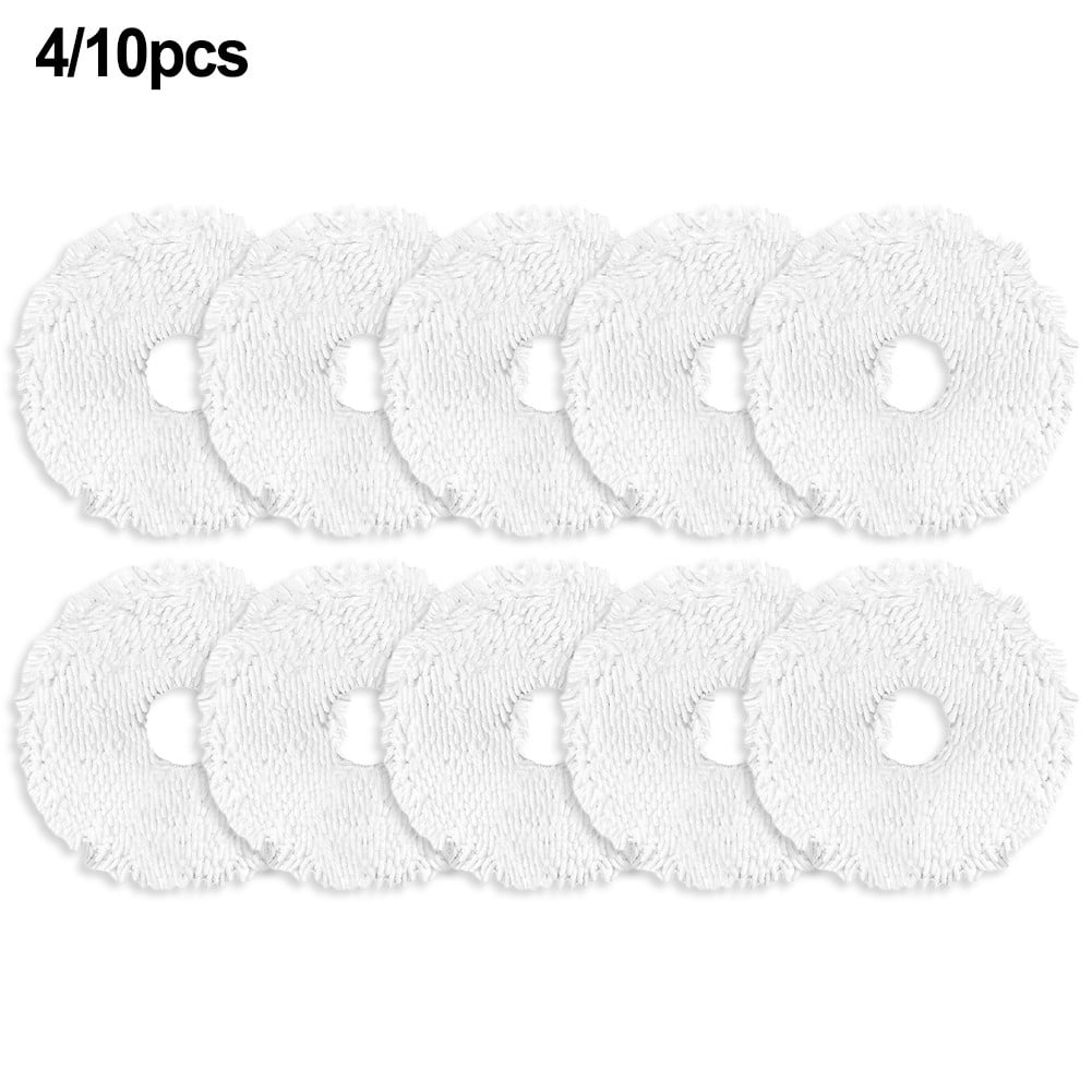 YFind 4/10 Packs Mop Cloth Kits for Midea V12 Vacuum Cleaner Replacement Spare Parts Accessories Mop Cloth Rags Sweeper Cleaning Tools
