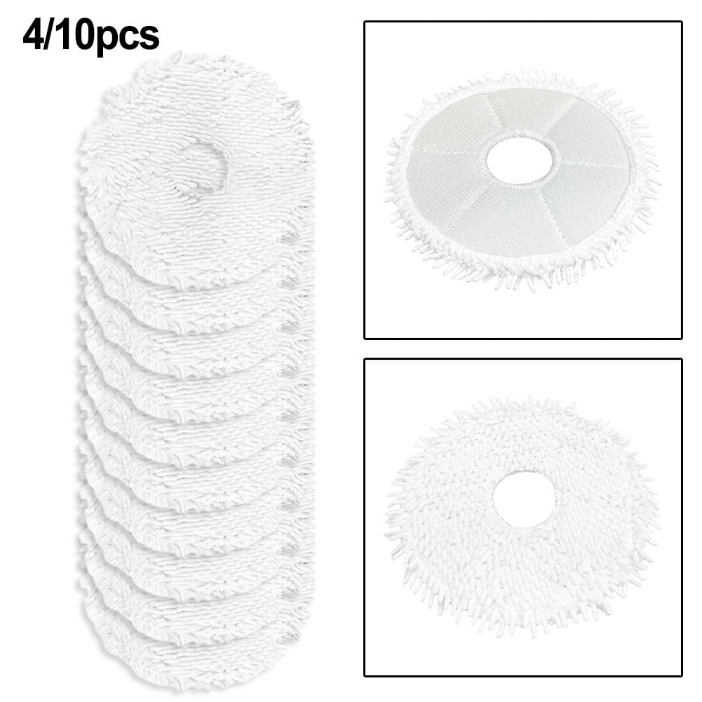 YFind 4/10 Packs Mop Cloth Kits for Midea V12 Vacuum Cleaner Replacement Spare Parts Accessories Mop Cloth Rags Sweeper Cleaning Tools