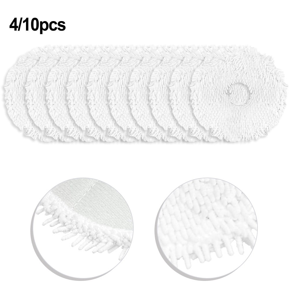 YFind 4/10 Packs Mop Cloth Kits for Midea V12 Vacuum Cleaner Replacement Spare Parts Accessories Mop Cloth Rags Sweeper Cleaning Tools
