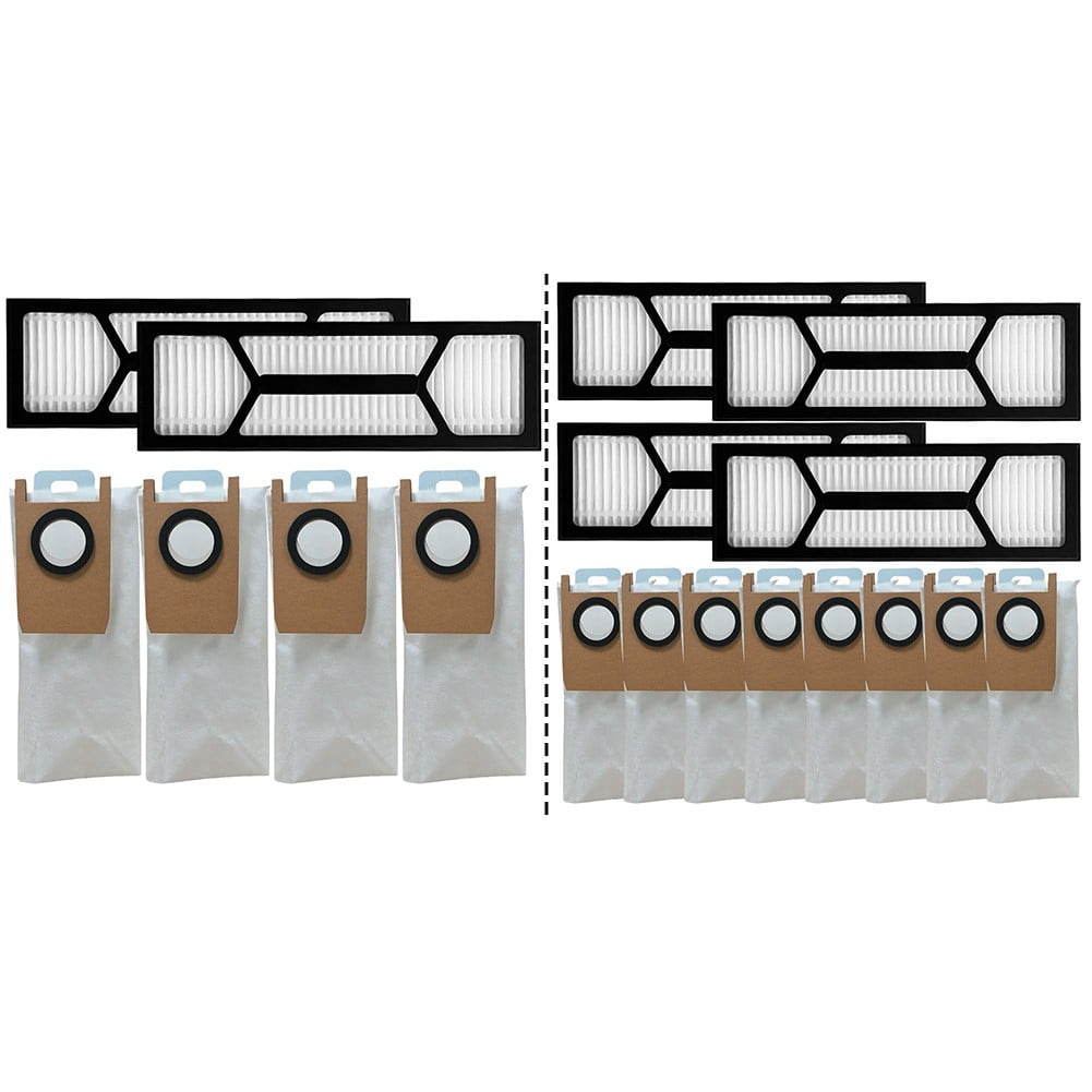 12Pcs/Set For Eufy S1 Pro Vacuum Cleaner Dust Bag Hepa Filter Replacement Parts Vacuum Cleaner Accessories B