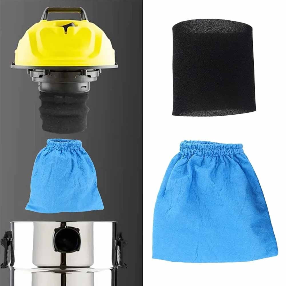 Karcher Mv1 Wd1 Wd2 Wd3 Nt Vacuum Cleaner Replacement Textile Filter Bags 4 Pack White Dust Bags For Karcher Series Vacuum Cleaners B