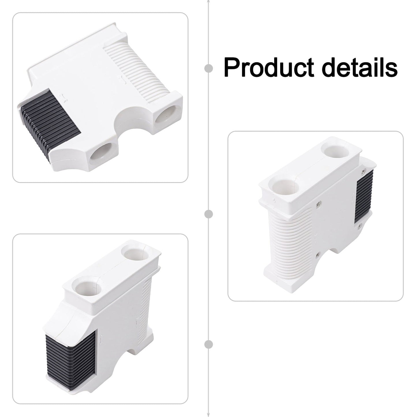 Boat Rail And Cleat Clip Hanger Black White Quick Connect Release For Marine Deck Hardware Abs Material Boat Accessories Fender Adjuster Black White