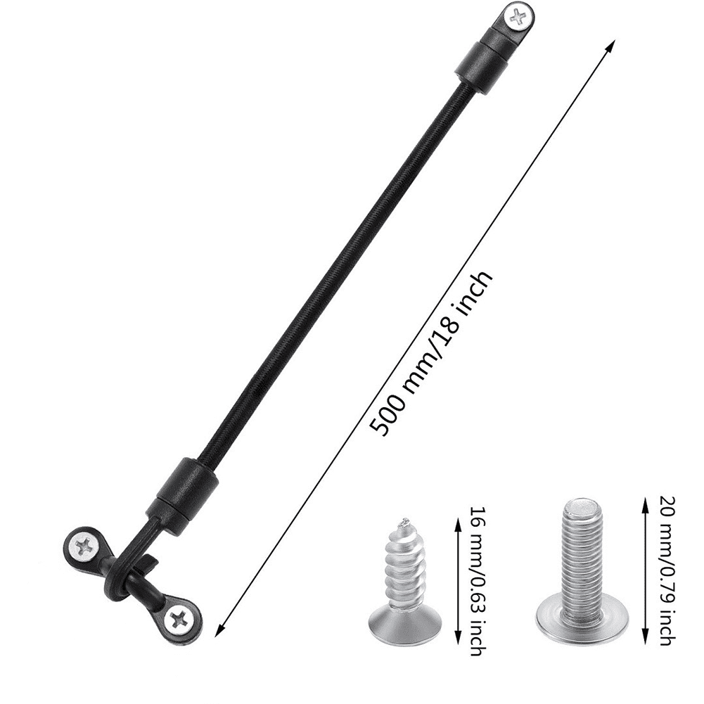 Fankenuo 6 Set 18 Inch Fishing Rod Straps for Boat Deck Fishing Rod Tie Down for Kayak 4#