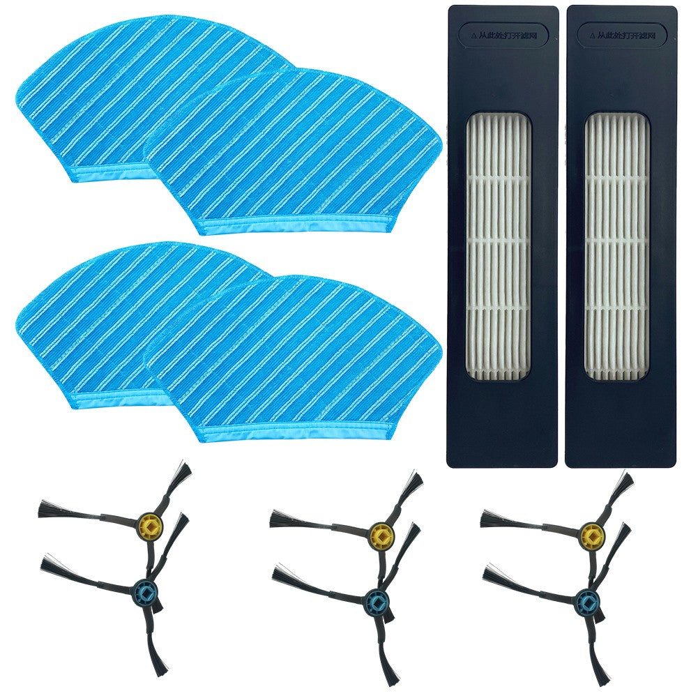 YASONIC Main Brush Filters Side Brush Mop Cloth Kit For Fakir Robert R-S 770 Replacement Home Appliance Robot Sweeper Spare Part