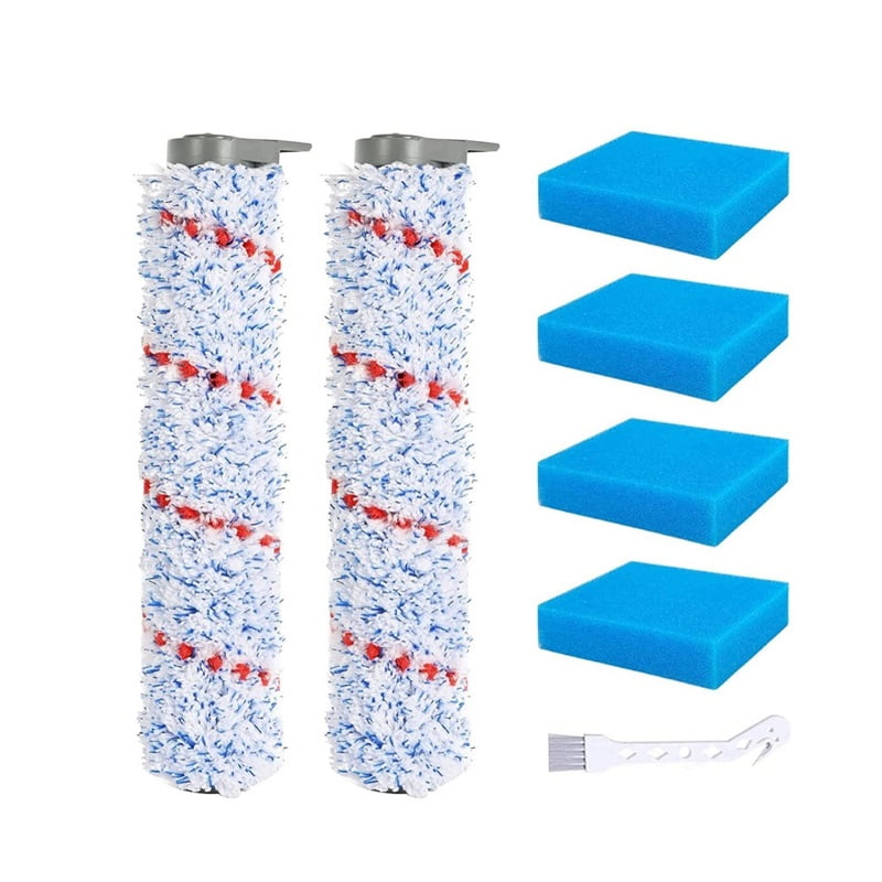 Compatible with TINECO floor sweeper HF10E-01 series replacement parts, including roller brush, filter cotton, and cleaning brush set