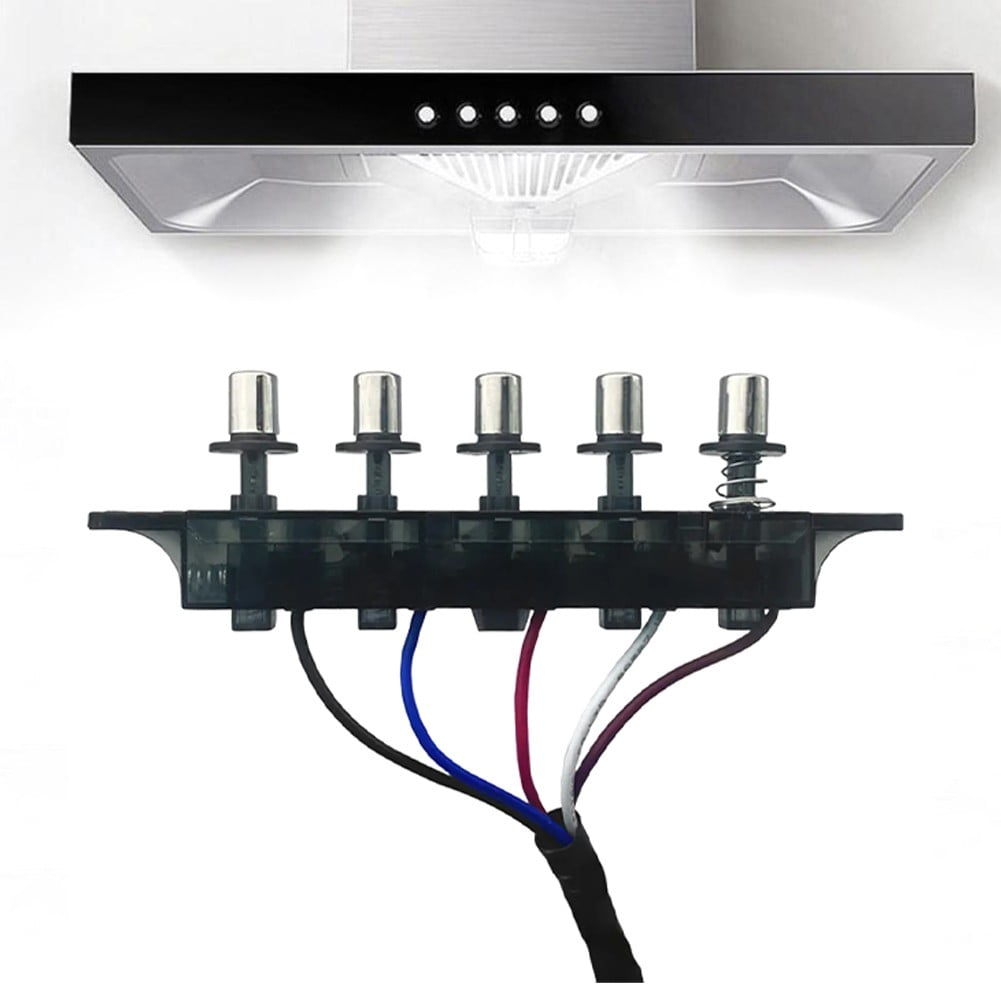 Kitchen Range Hood Switch Button with 5 Functions for Safety and Control