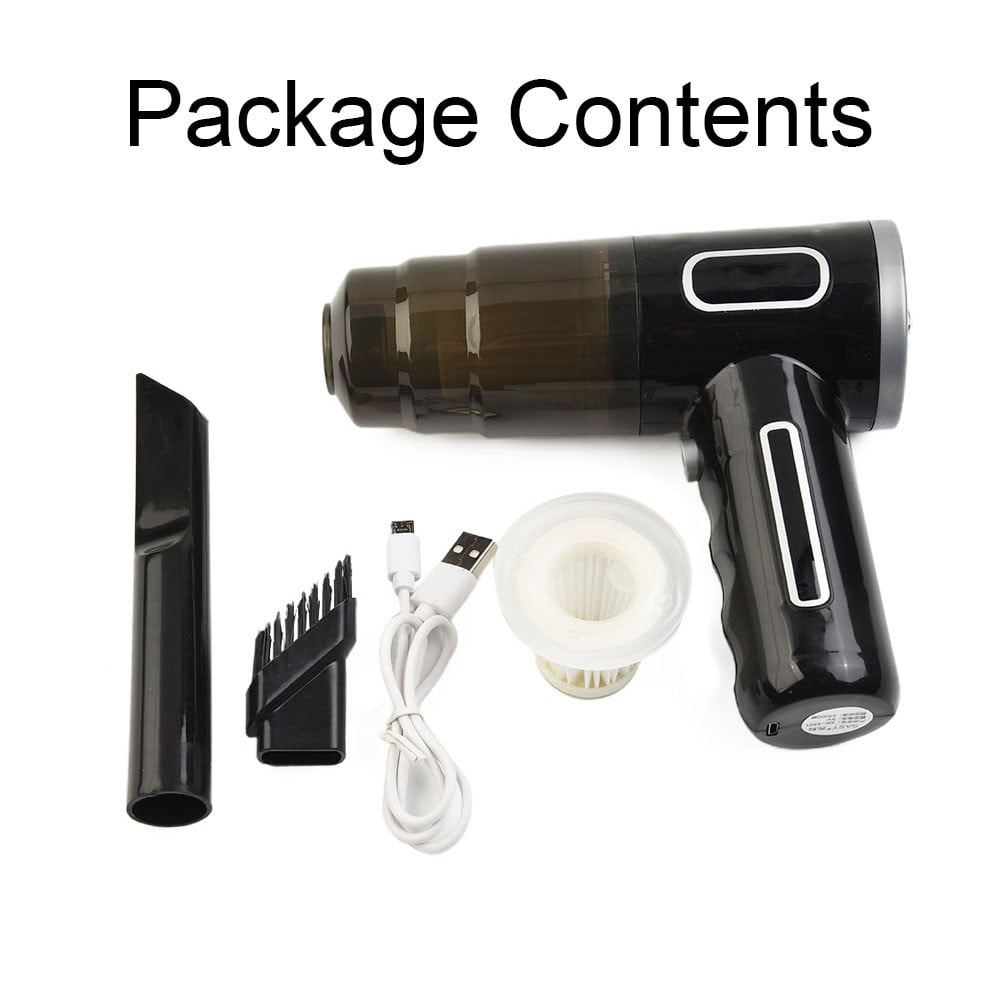 29000PA Vacuum Cleaner Mini Powerful Cordless Wet &Dry Cars Handheld Home Appliance Parts Household Supplies Black