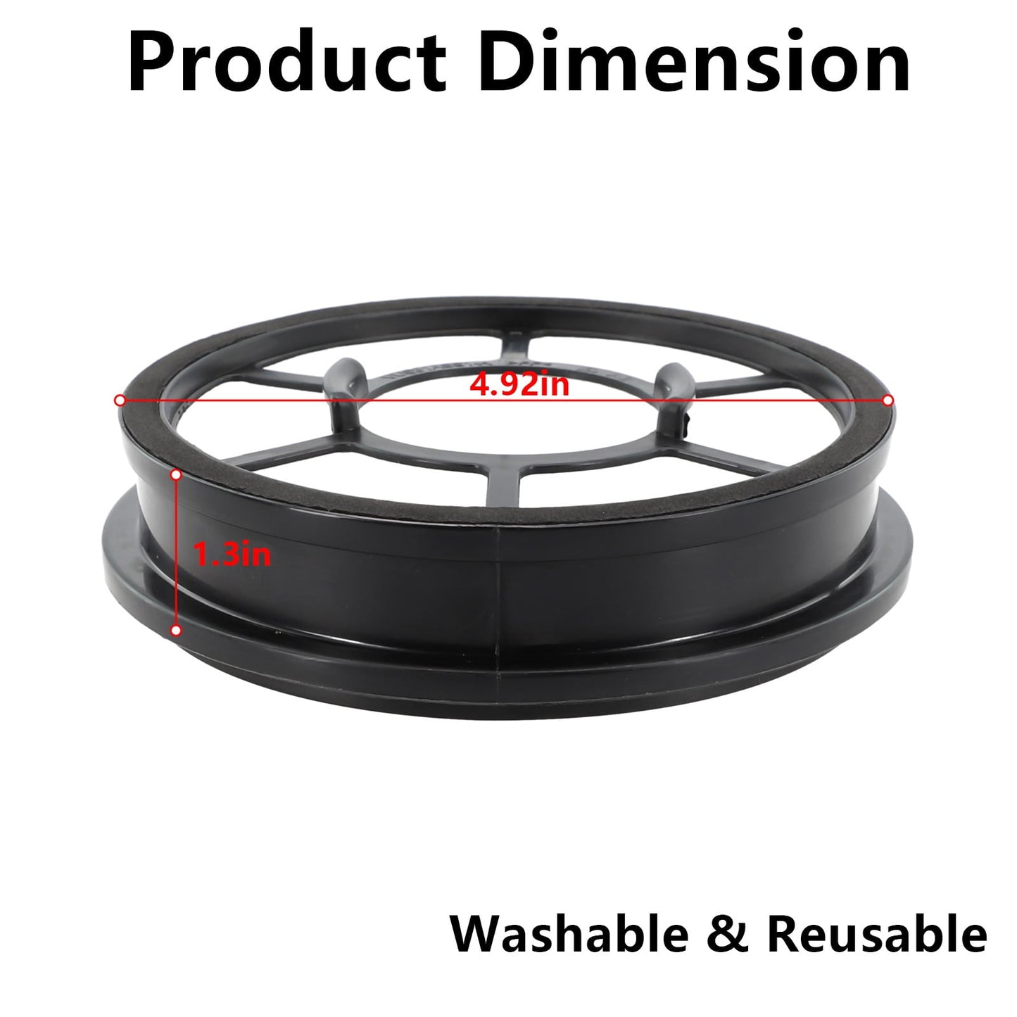 Luolandi Filter Replacement For Black & Decker Airswivel Vacuum Cleaner BDASV101,BDASV102,BDASV103,BDASV104,BDASL201,BDASL202,BDASP103