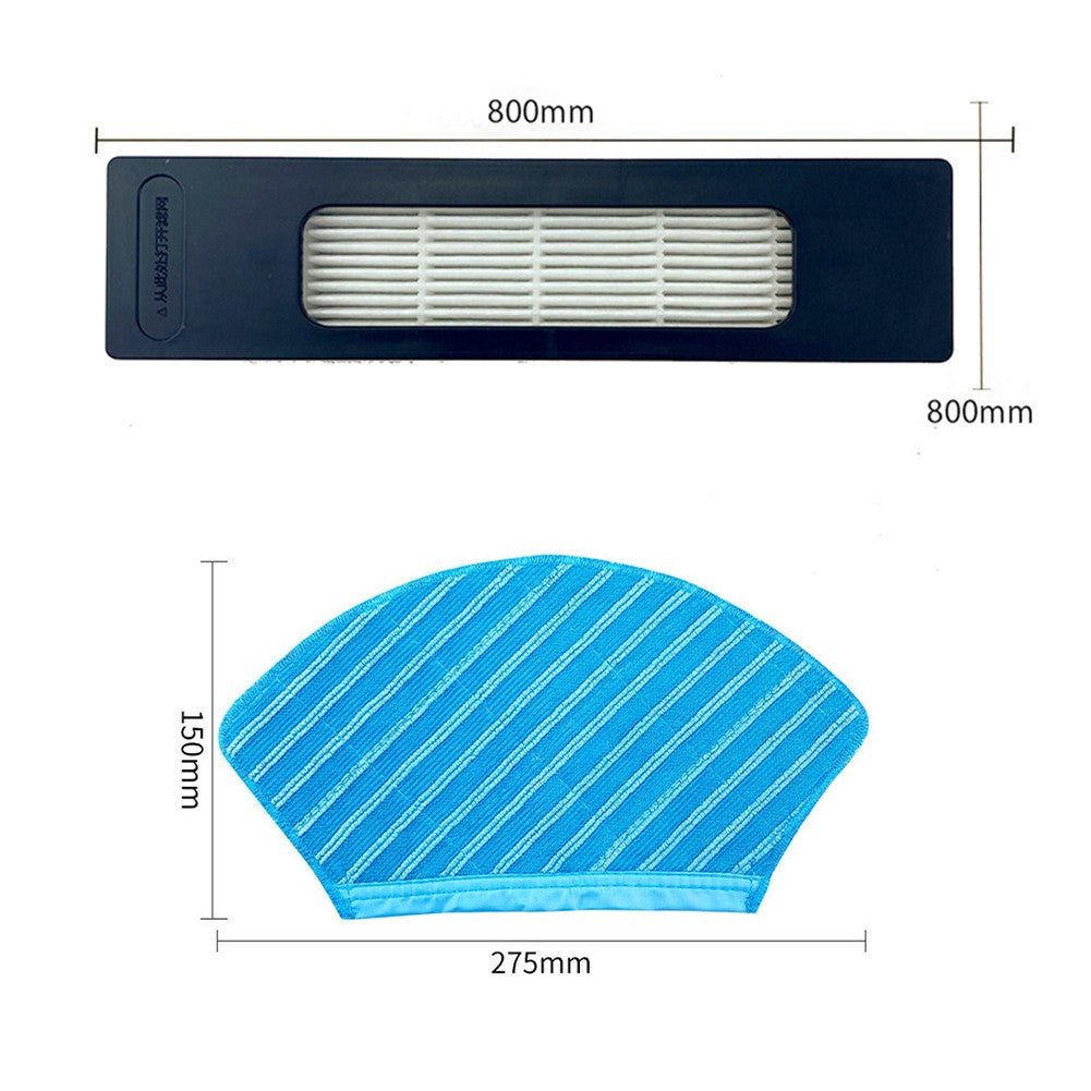 Main Brush Filters Side Brush Mop Cloth Kit For Fakir Robert R-S 770 Replacement Home Appliance Robot Sweeper Spare Part