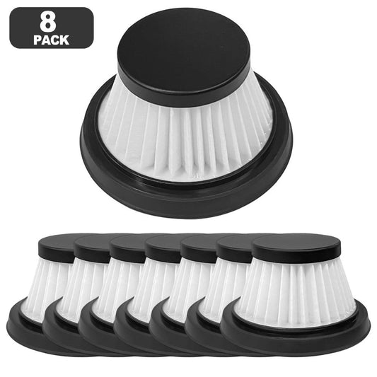 Luolandi 8PCS Washable & Reusable Replacement HEPA Filter High-Efficiency Filtration For Duck Compact-Cordless Vacuum Cleaner Parts