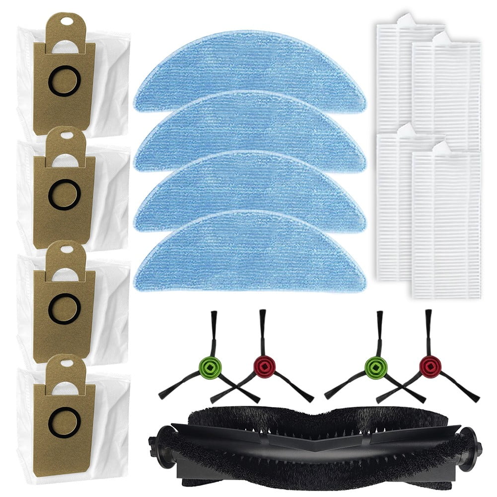 Main Side Brush Filter Mop Cloth Dust Bag Kit for Lydsto R5/R5D Accessory Set
