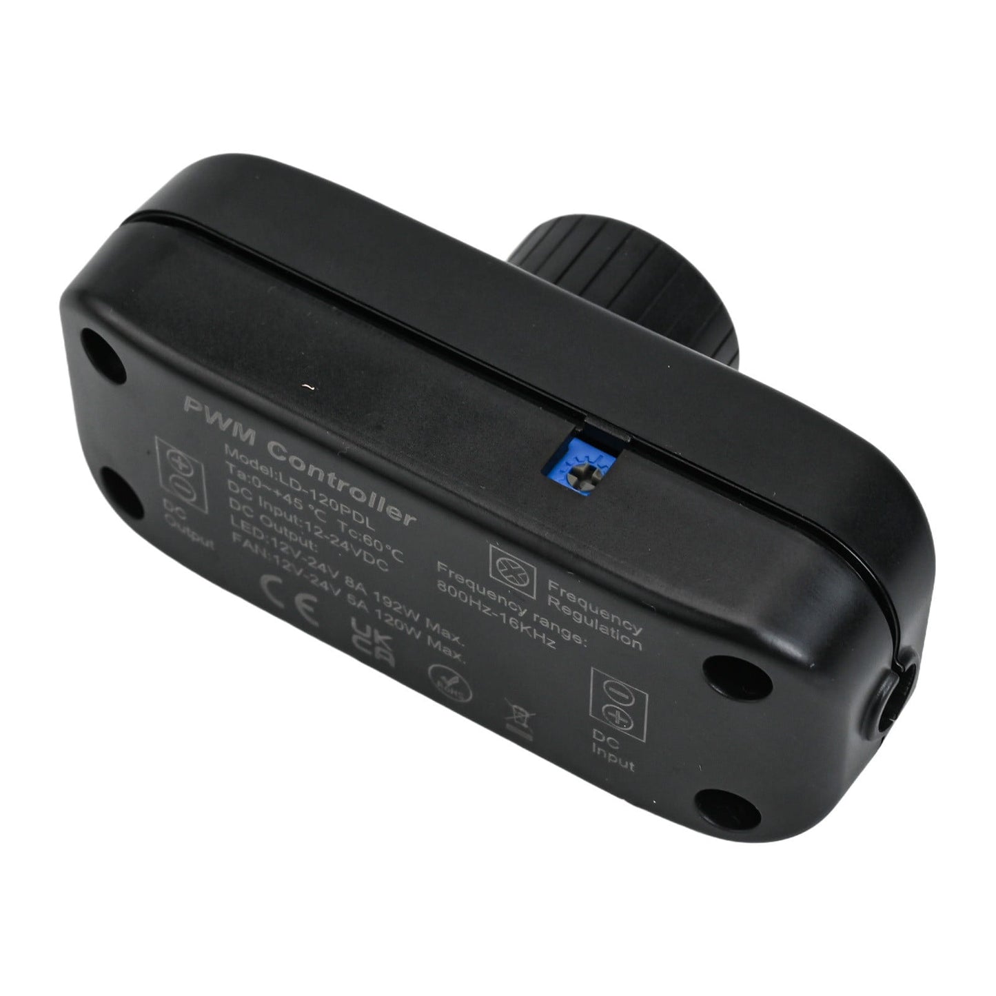 Inline Dimmer Switch For 12V 24V Led Lights Frequency Adjustable Push On/Off Rotary Control For Smooth Brightness Adjustment Black