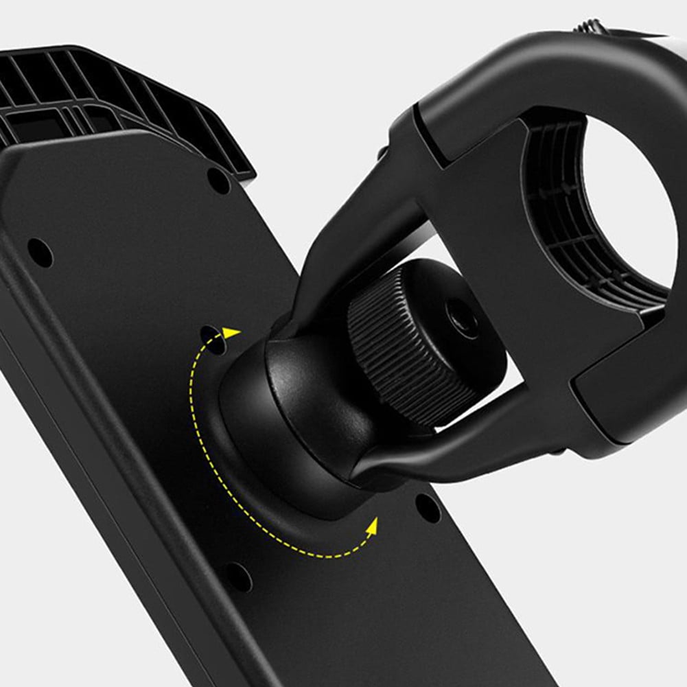 Adjustable Motorcycle Phone Holder With Silicone Protection For Secure Locking Yellow