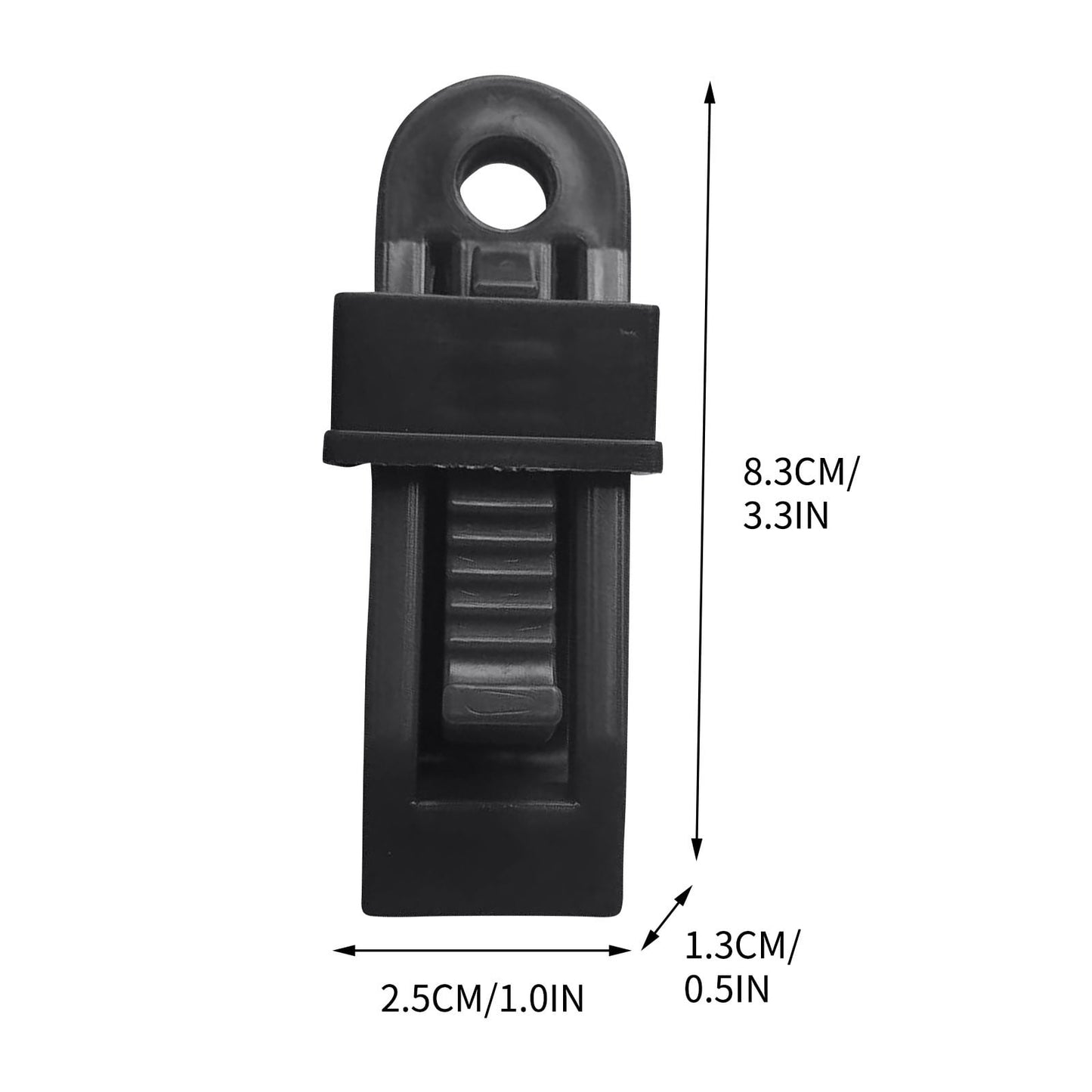 Tarp Clips, Heavy Duty Lock Grip, Reusable Tarp Clamps for for Secures Outdoor Camping, Awnings, Car Covers, Swimming Pool Covers Black