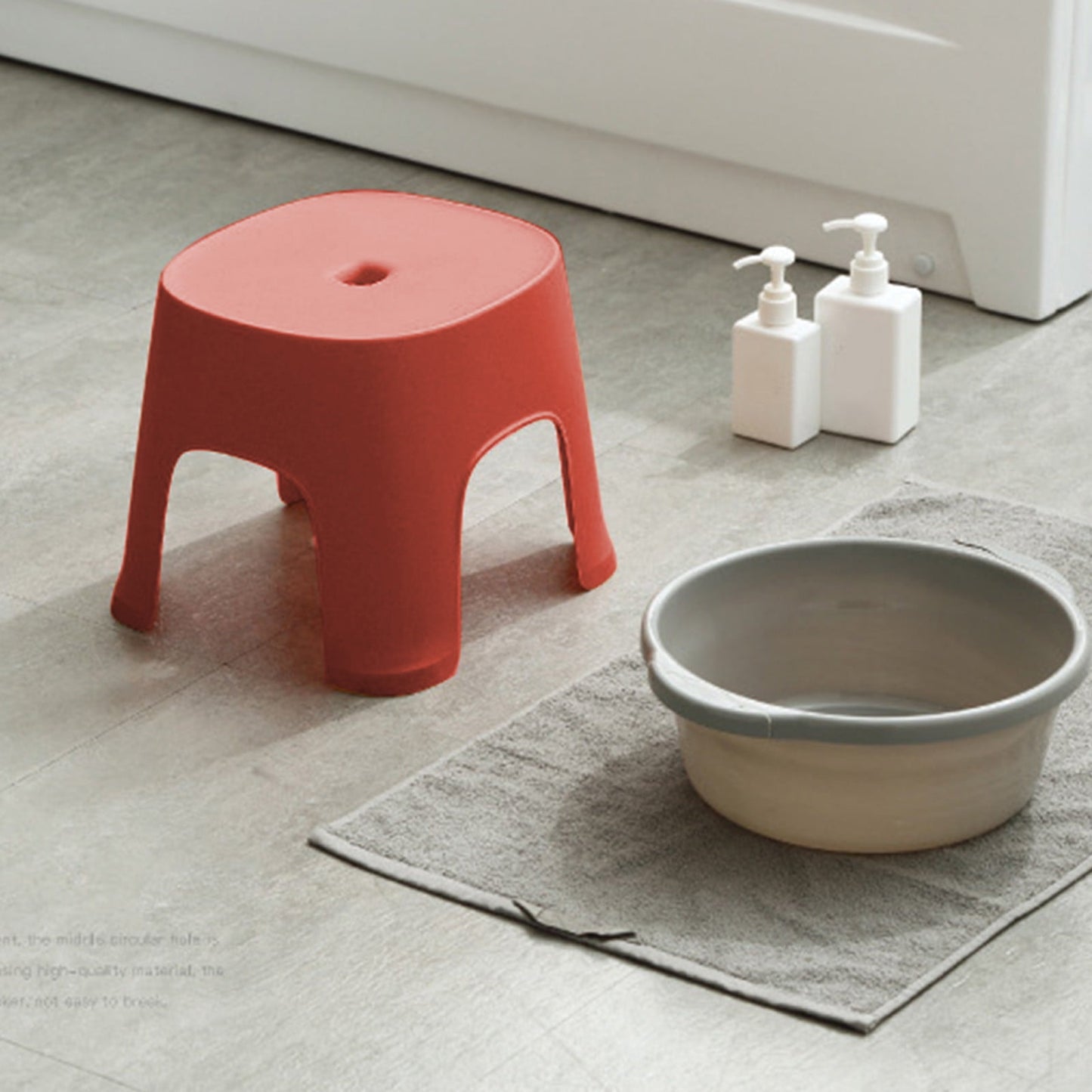Step Stool for Kids Stool for Bathroom Toddler Stool Bathroom Step Stool Step Stool for Toddlers Anti Non-Slip Toilet Seat Child,Plastic Mini Stool,Thickened Design Ideal,Sturdy And Lightweight Red