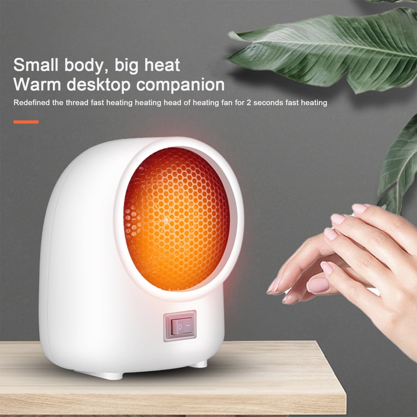 Space heater,Portable Quiet Desk Heater,Energy-Saving Bathroom Heater,Tipping and Overheating Protection,Fast Heating Small Space Warmer ABS PPS Energy Saving Indoor Decor for Desk Pink