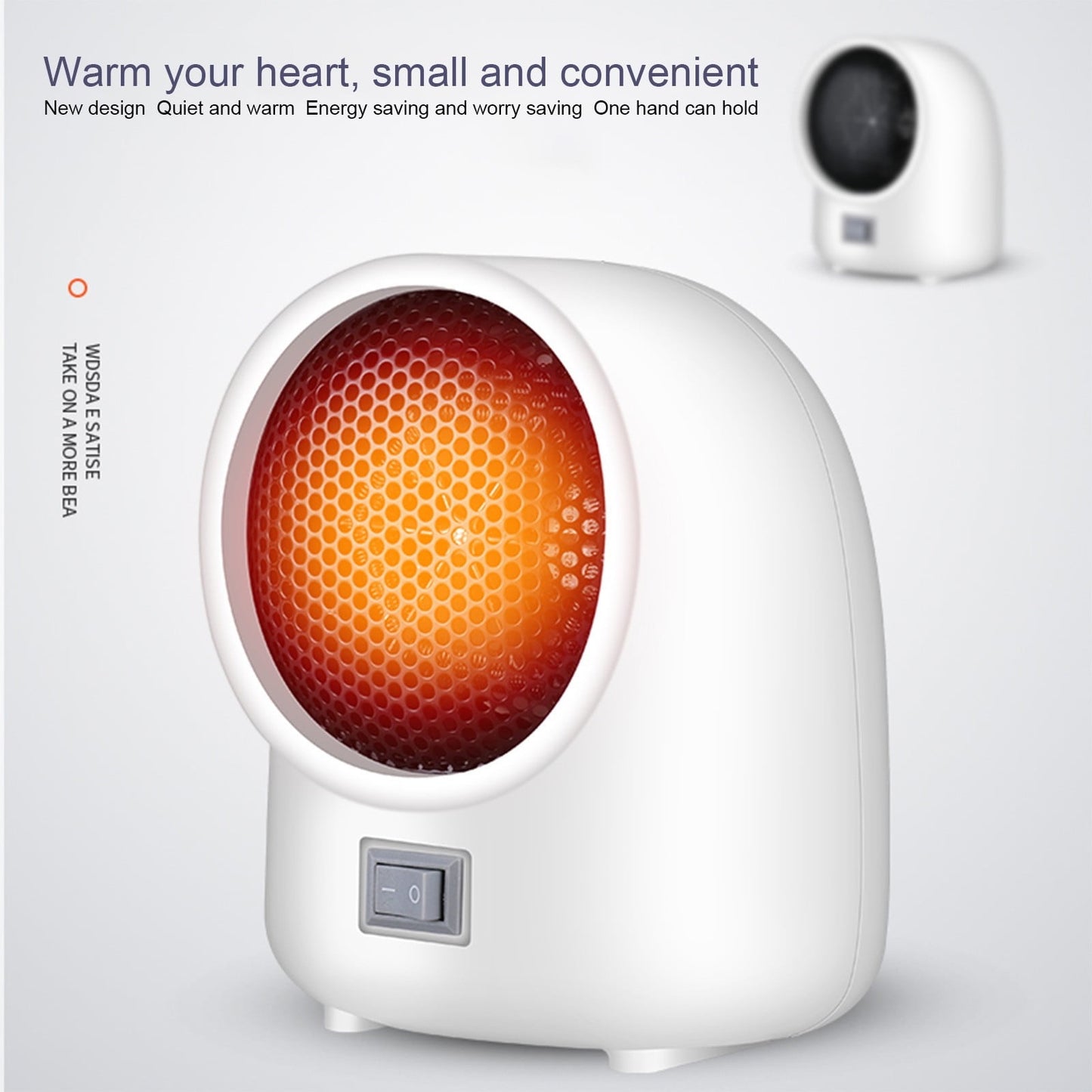 Space heater,Portable Quiet Desk Heater,Energy-Saving Bathroom Heater,Tipping and Overheating Protection,Fast Heating Small Space Warmer ABS PPS Energy Saving Indoor Decor for Desk Pink