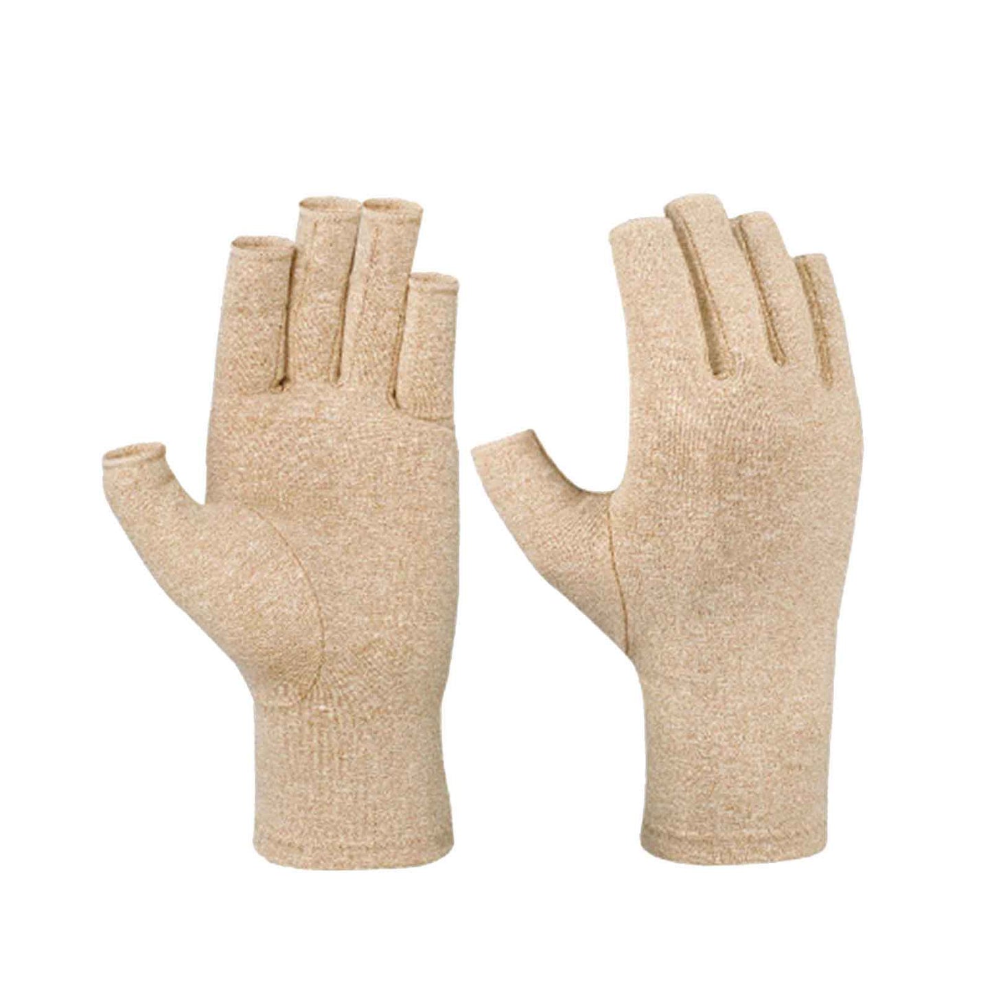 Pressure Gloves Half Finger, Cycling Joint Care Sports Gloves, Antiskid Fitness Gloves for Men and Women, Comfortable Compression Gloves for Hand Relief, Mobility & Repetitive Task Support, Size M D