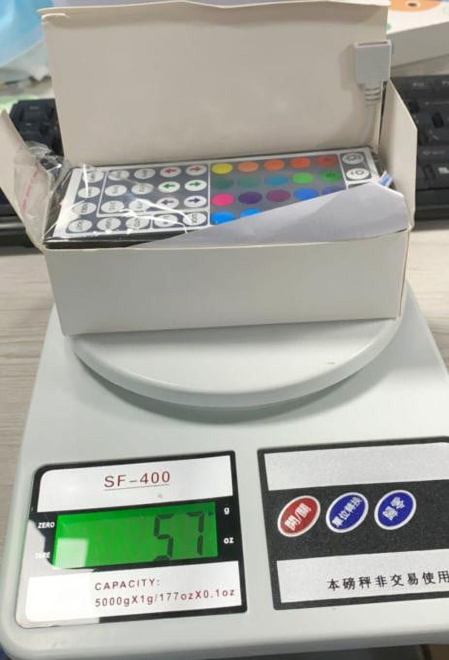 12V LED Strip Light Controller - 44 Key IR Infrared Wireless Remote with Receiver, RGB Color Changing, 16 Colors, 5 Light Modes, Adjustable Speed, Flash/Strobe/Fade, Not Included LED Lights