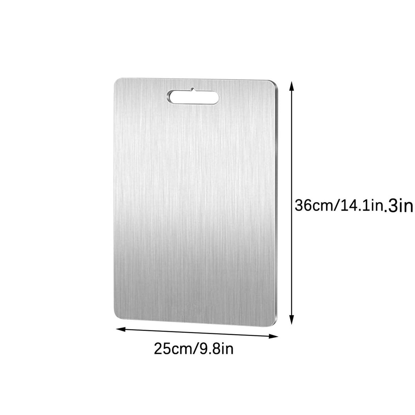 Pure Titanium Cutting Boards,Dishwasher Safe Titanium Cutting Board for Kitchen Durable, Double-Sided, Hygienic 18.4" x 12" Silvery