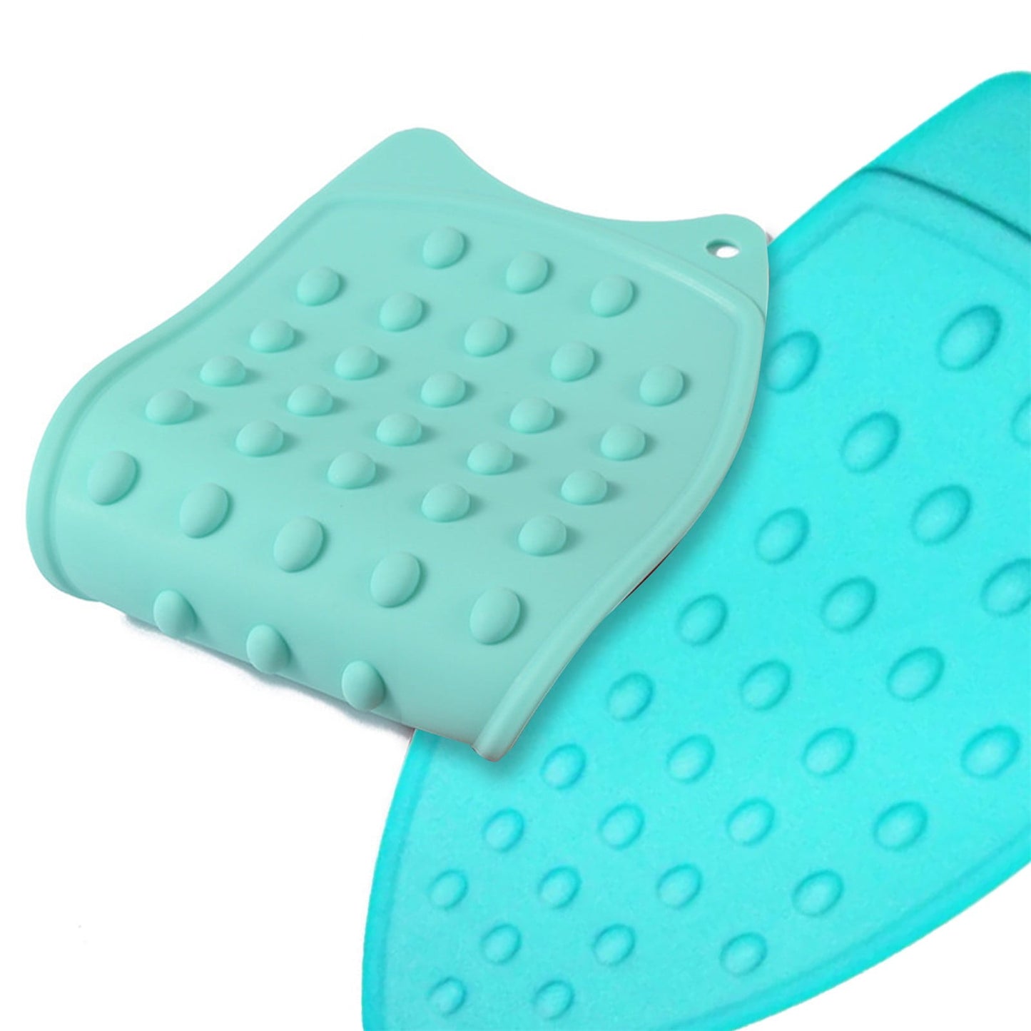 Silicone Anti-Slip Iron Rest Pad for Ironing Board, Heavy Duty Iron Rest Plate, Hot Heat Resistant Steam Compact Mat (Sky Blue/1 Pack) 5.51x10.43 5.51" x 10.43" Sky Blue/1 Pack