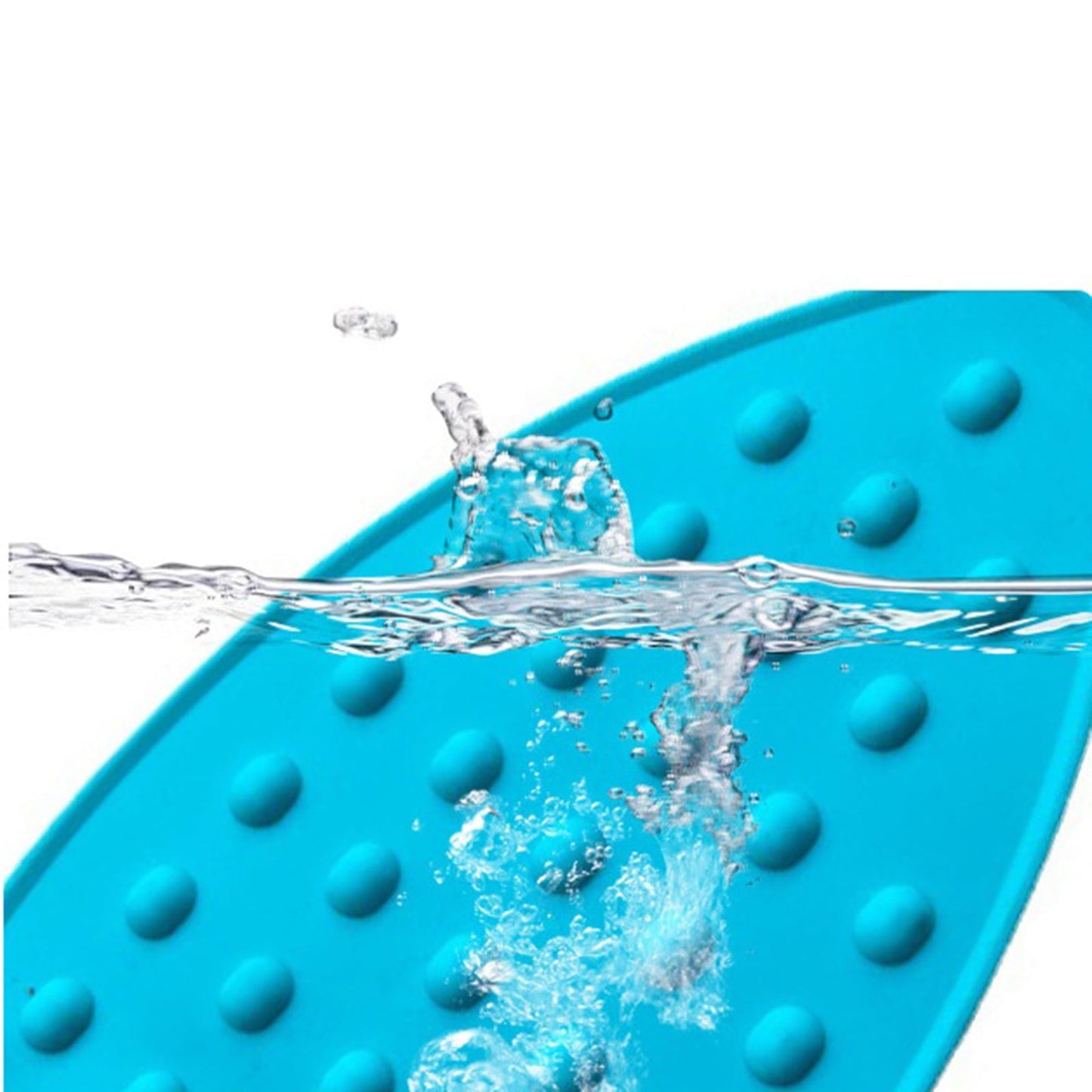 Silicone Anti-Slip Iron Rest Pad for Ironing Board, Heavy Duty Iron Rest Plate, Hot Heat Resistant Steam Compact Mat (Sky Blue/1 Pack) 5.51x10.43 5.51" x 10.43" Sky Blue/1 Pack