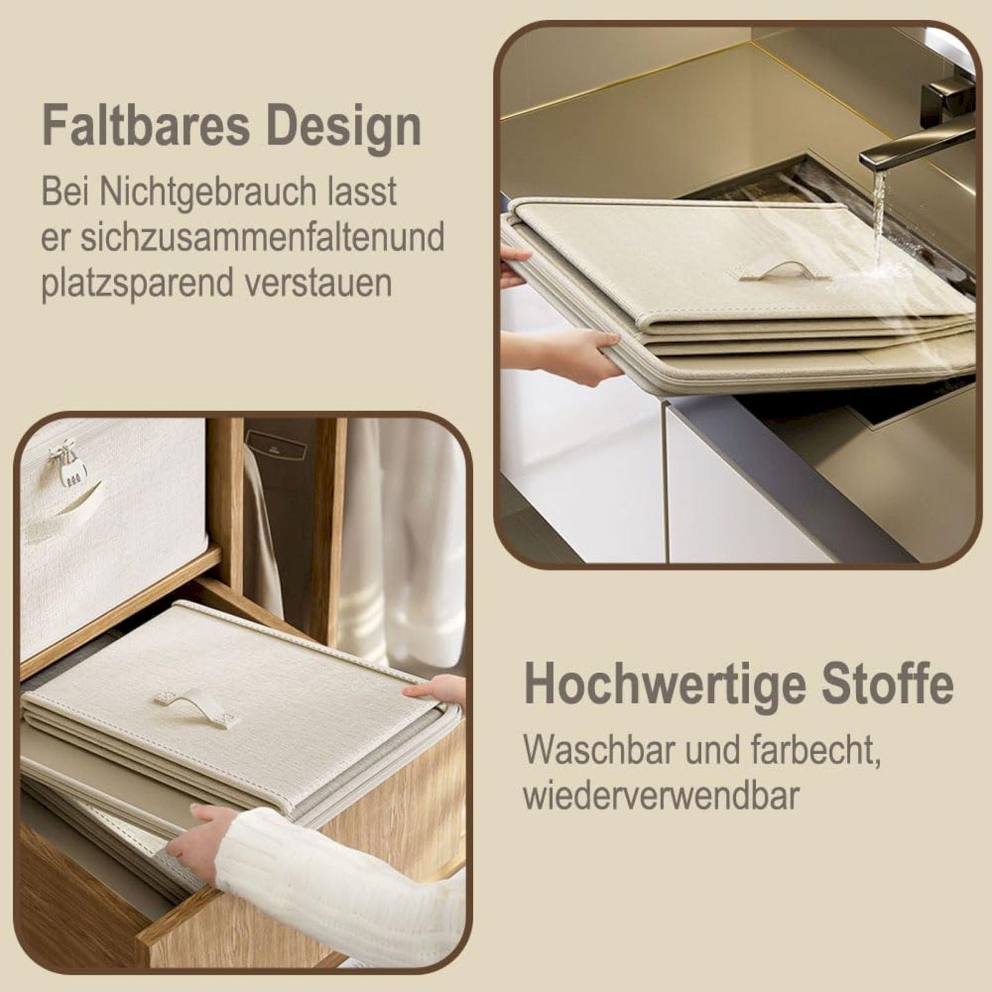 Locking Adult Game Toy Storage Organizer Lock Box Toy Storage Bins Women and Men Game Toys Storage Bags with 2 Drawstring Bags, Large capacity (Beige) 11.8x7.8x5.5 11.8" x 7.8" x 5.5" Beige