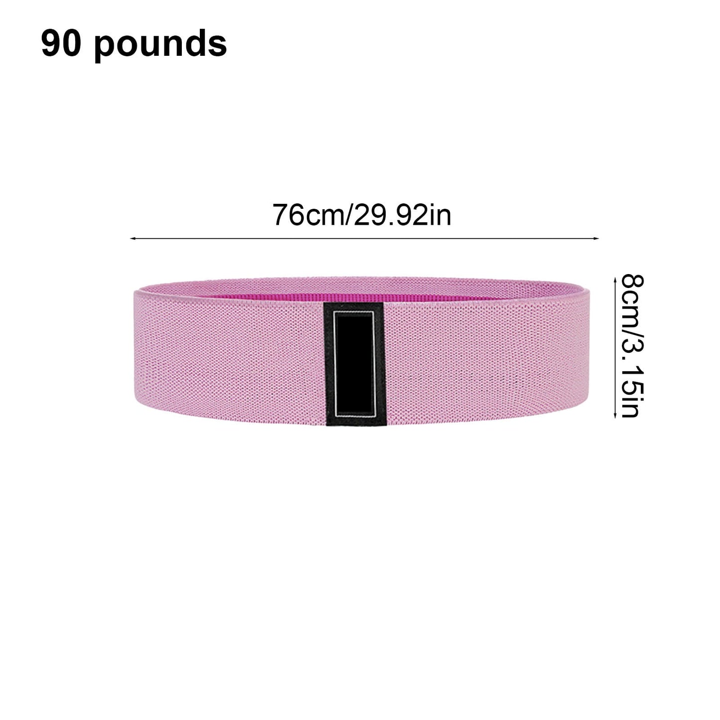 Yoga Resistance Band, Booty Legs Elastic Stretch Exercise,Fabric Cloth Workout Flexband, Loop Exercise Workout Gym Fitness Pink