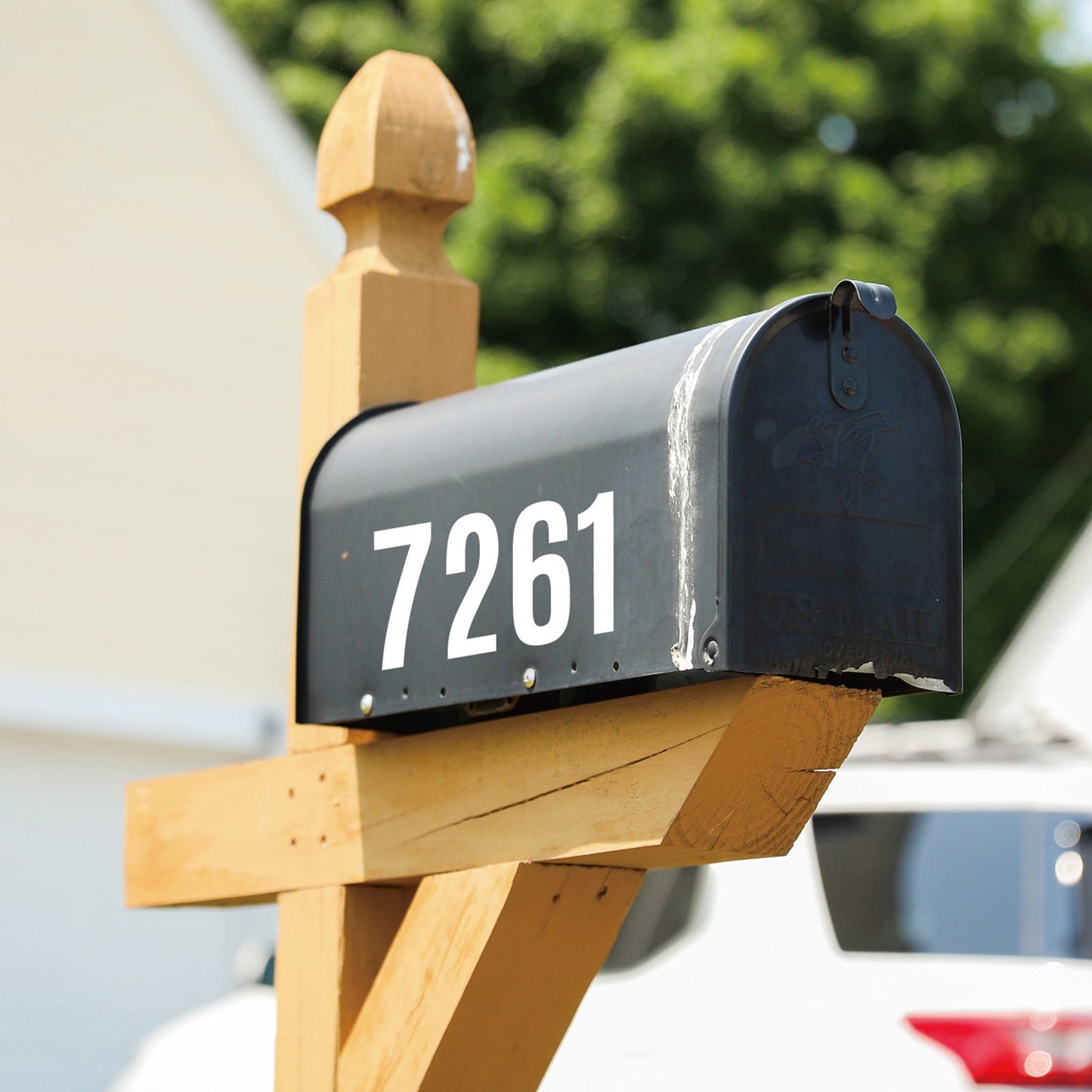 4 Inch Multicolor Vinyl Number Stickers - Self-Adhesive Decals for Mailbox, Car & Home,Large Digit Labels,Weatherproof Number Signs Number Labels For Car Home Multicolor(Blue) BK2