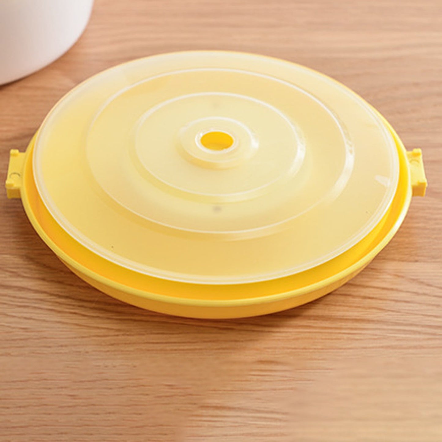 Microwave Rice Cooker, Microwavable Food Container, Convenient Cooker for Microwave, Plastic Micro Steamer Multifunctional Cookware for Rice, Pasta, Vegetables, Soups and More, 8.27x5.51 9.06" x 6.1" Yellow