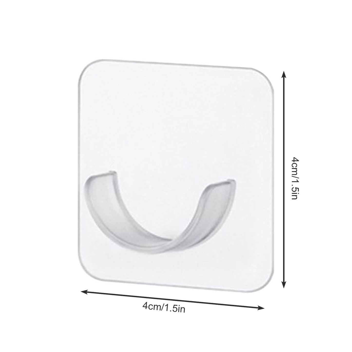 Adhesive Shower Rod Holders, No Drilling Shower Curtain Rod Holders For Wall,Shower Curtain Wall Mount,Stick On Shower Bar Holder,Clear 2 Pc,No Drilling,Shower Rod Not Incl(Clear) Clear