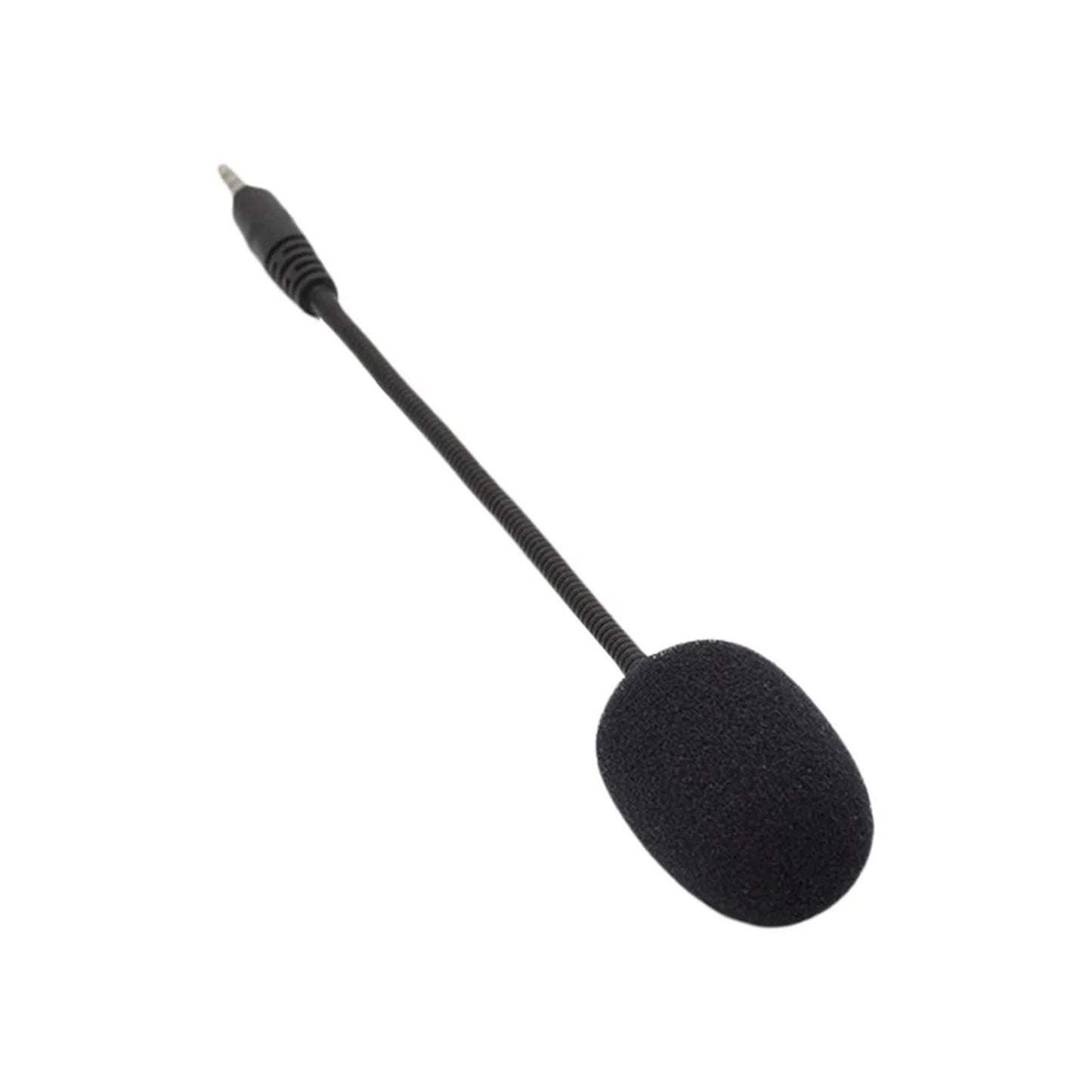 Headset Microphone 3.5mm Plug, Black Headset Microphone Adjustable 360 Degrees Bendable Jack Headphone Controller Combined, 3.5mm Game Gaming Mic to Mic Headsets Accessories(Black) Black