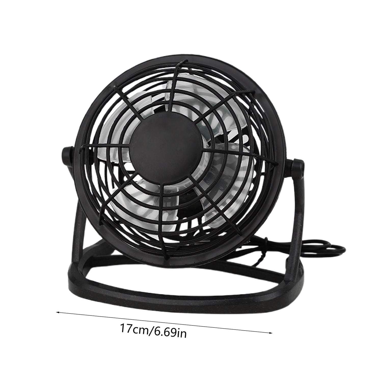 4 Inch USB Desk Fan Portable Mini Personal Cooling Fan for Office Dorm Computer Table Quiet Operation 3 Speed Adjustable Clip On Design Battery or Plug In
