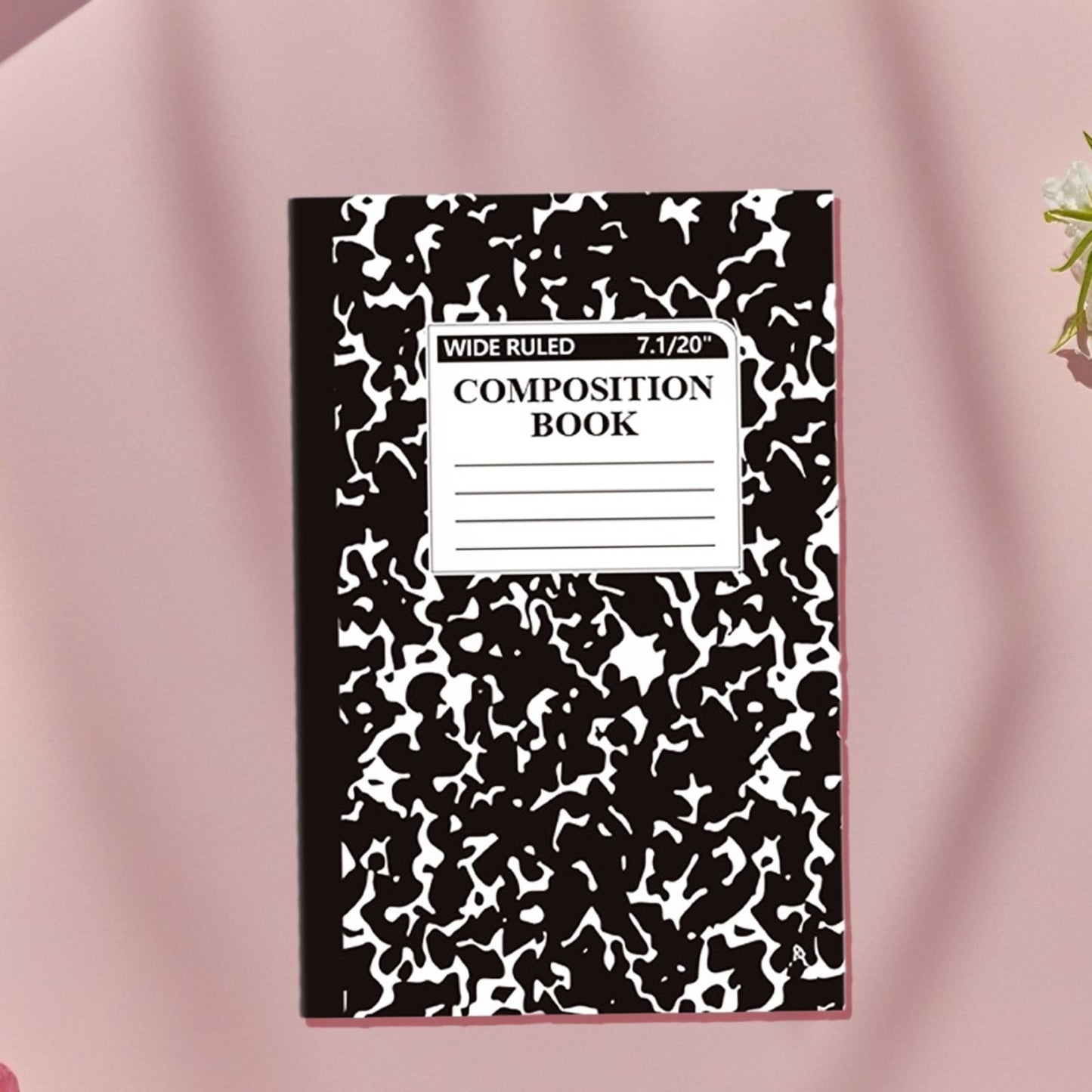 1 Pcs 8 Pastel Colors Office Ruled Composition Books,Composition Notebook, Marble Cover Notepad Lined Cute Journal Notebooks for Office Supplies Notes Taking Writing, 5.5 X 8.27 in(Hot Pink) Hot Pink
