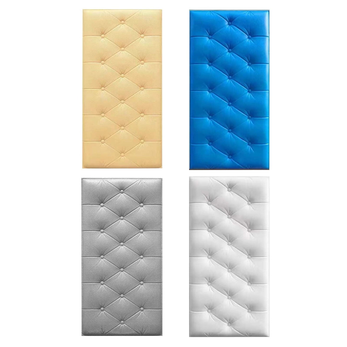 1Pcs 3D Anti Collision Wall Padding For Bedroom,Self Adhesive Peel And Stick Headboard Padded Wall Cushion Upholstered Self-Adhesive Wall Panels Playroom Decorative Protection Panel A