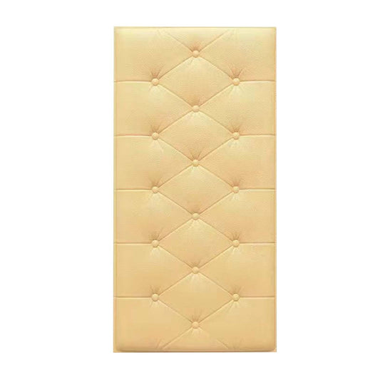 1Pcs 3D Anti Collision Wall Padding For Bedroom,Self Adhesive Peel And Stick Headboard Padded Wall Cushion Upholstered Self-Adhesive Wall Panels Playroom Decorative Protection Panel,A C