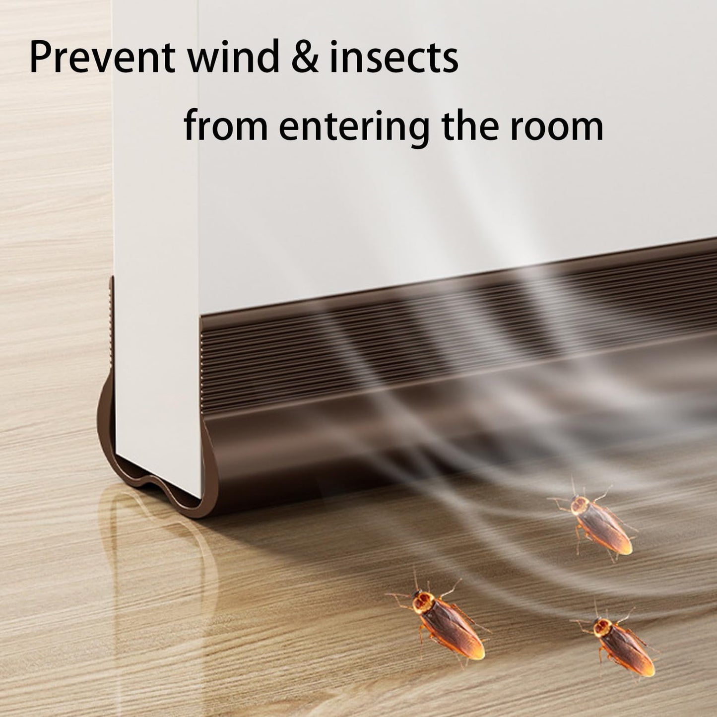 Door Stopper, Door Sweep for Bottom of Door, Door , Weather Stripping Door Seal, Door Filler Soundproof, Dust , Noise Stopper, 1 Pcs, 39.61x1.77x1.18 39.61" x 1.77" x 1.18" Black