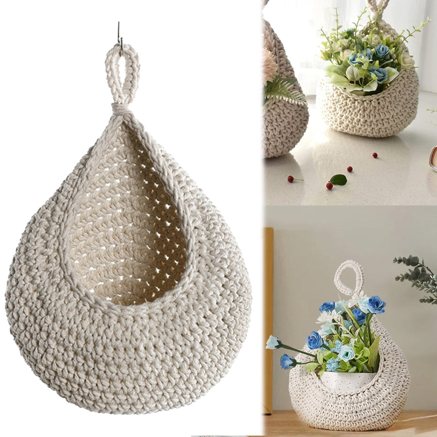 Woven Breads Baskets, Oval Small Fruit Baskets, Stackable Plastic Wicker Baskets for Serving Vegetables, Kitchen, Restaurant, Outdoor, Imitation Rattan, 1 Pcs, 7.48x5.11x2.75 9.06" x 6.69" Beige